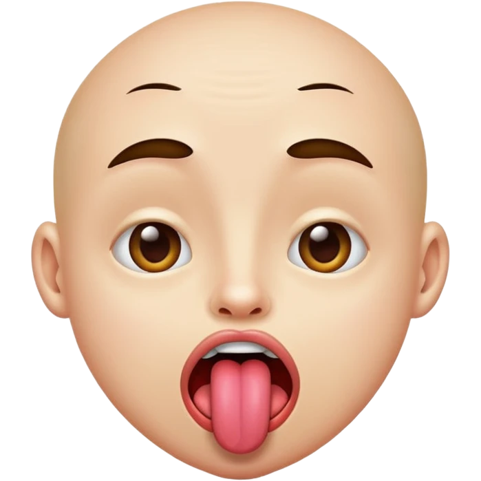 freaky with tounge out emoji