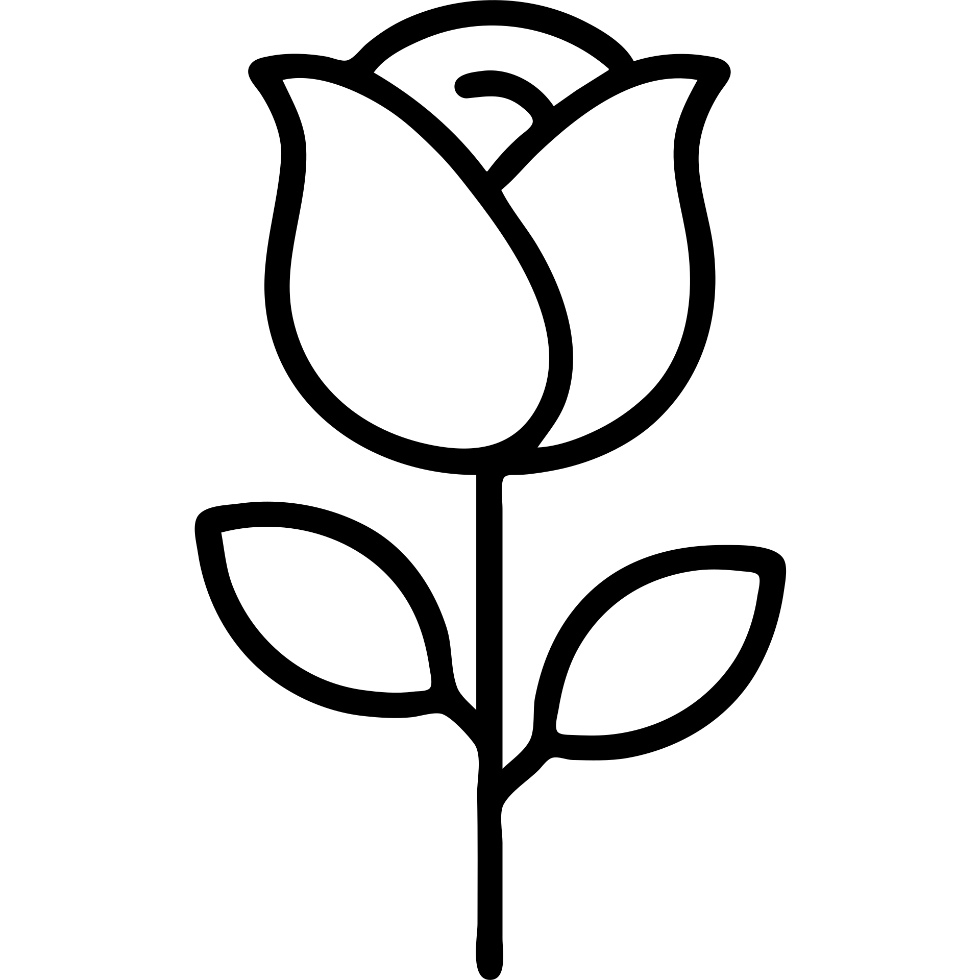 rose flower outlined icon emoji