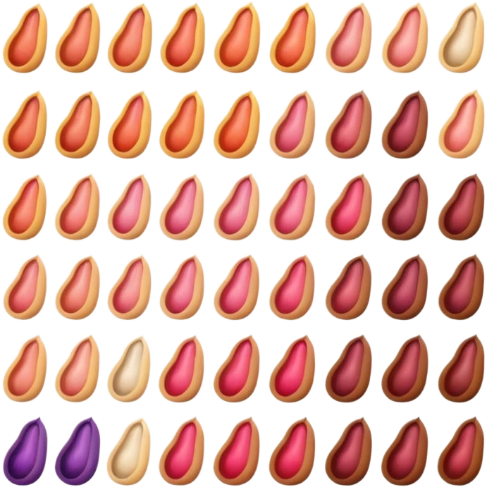 Different color vaginas reproductive organs  emoji