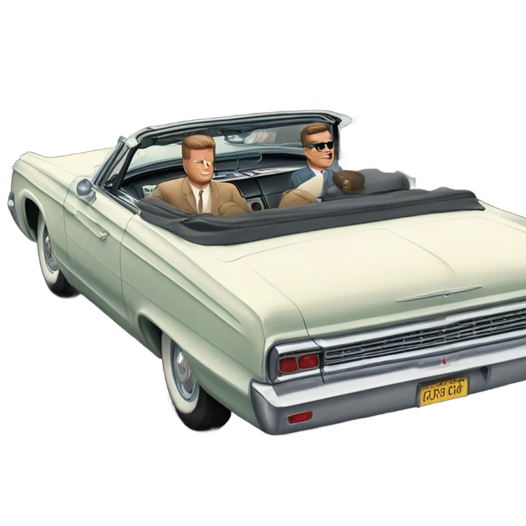 John F. Kennedy cars incident emoji