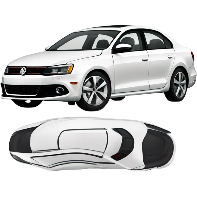 White Volkswagen Jetta gli 2013 emoji