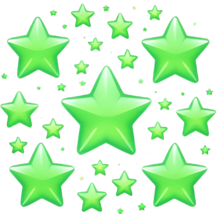 estrelas verdes emoji