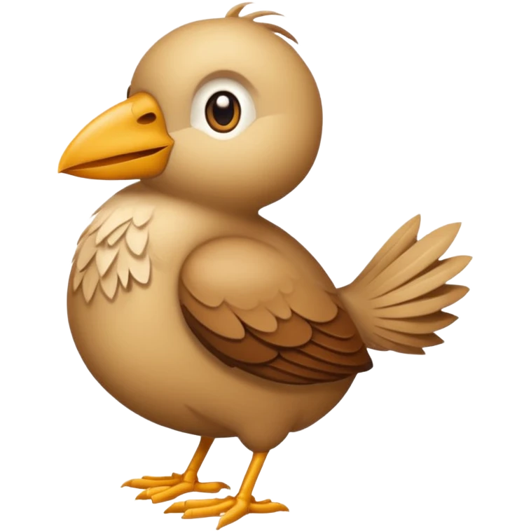 Crée un emoji de l'oiseau de la paille en queue, dans le style de cet emoji 𓆤 emoji