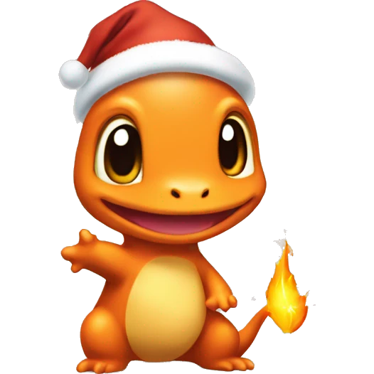 christmas charmander emoji