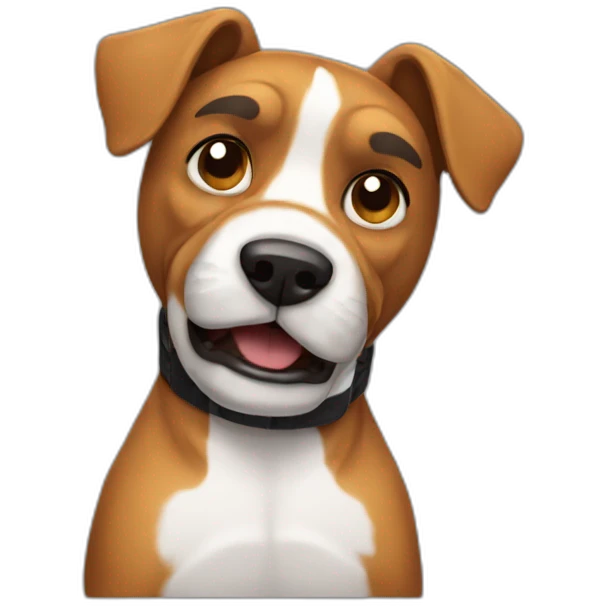 Boxing dog emoji