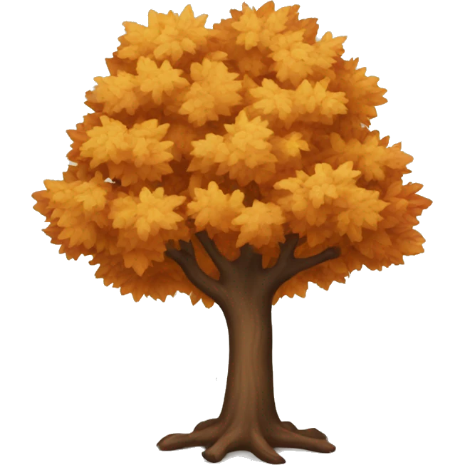 Autumn tree emoji