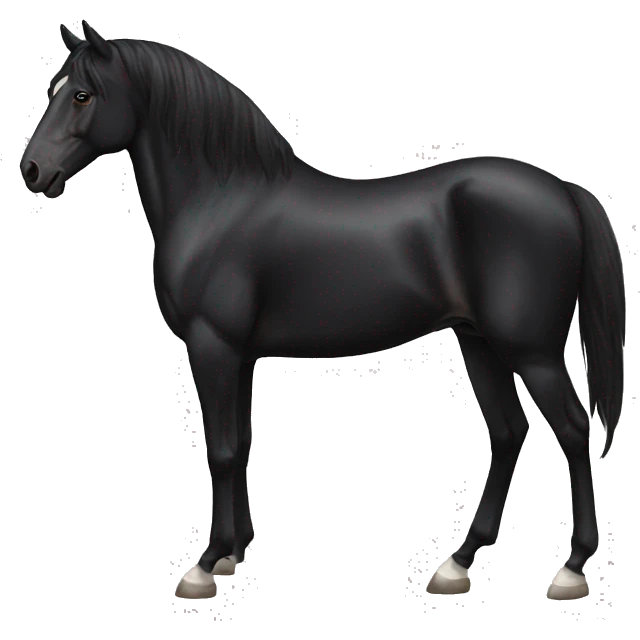 Black horse emoji