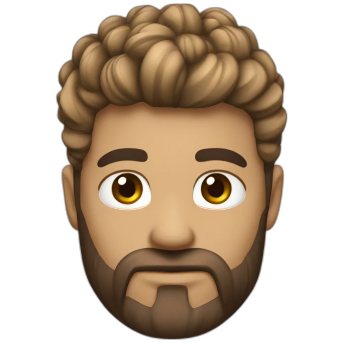  um garoto moreno de cabelo cacheado loiro com brincos na orelha  emoji