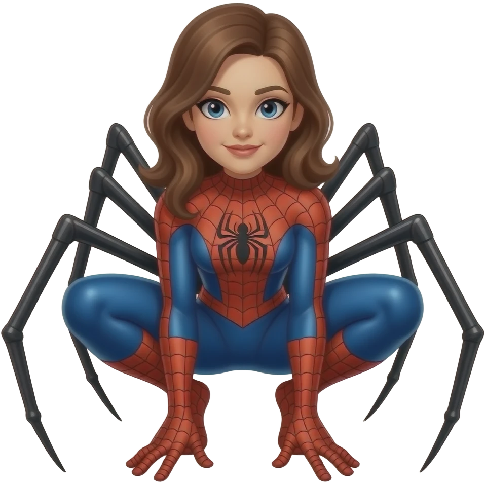 Spider woman com pernas de aranha emoji