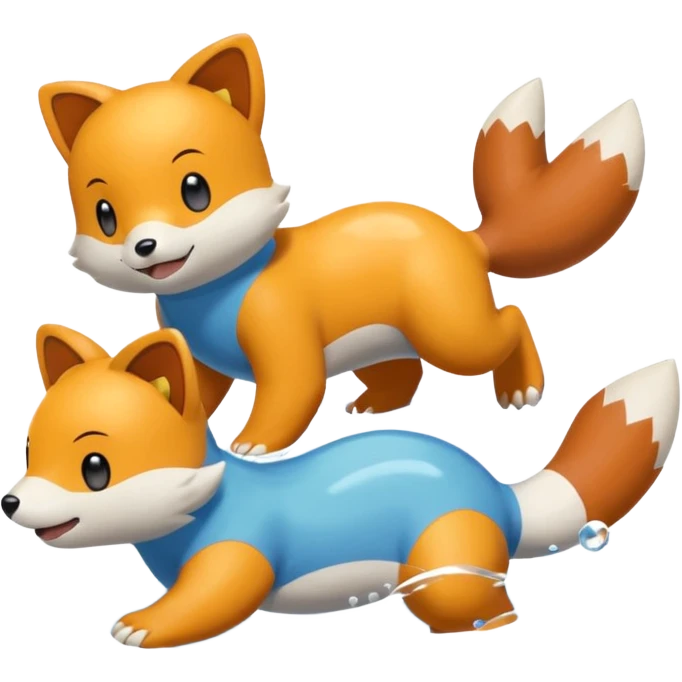Buizel-Oshawott-Floatzel-Dewott-fusion emoji