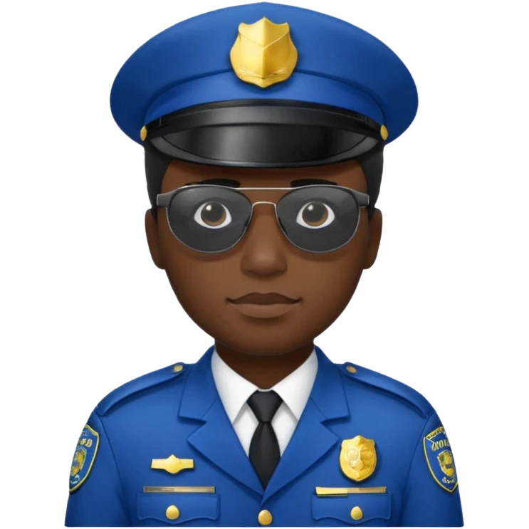 man police black dress with hair style and hats and sun glasses  emoji