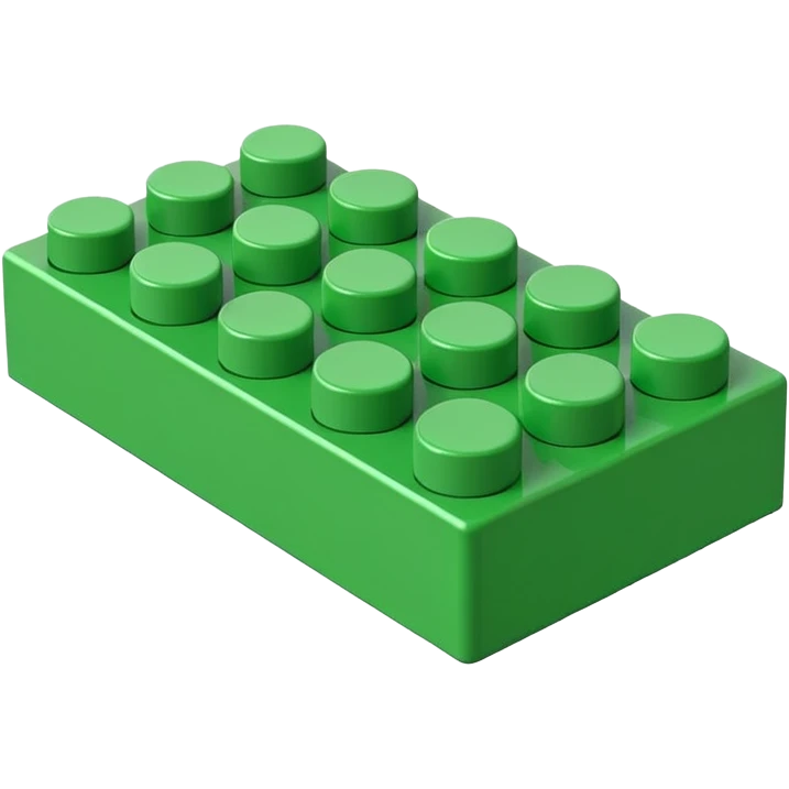 green lego brick emoji