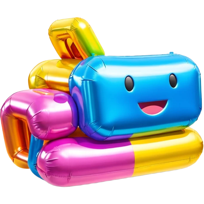   jeff koons style inflatable SPAM  ticker sculpture  emoji