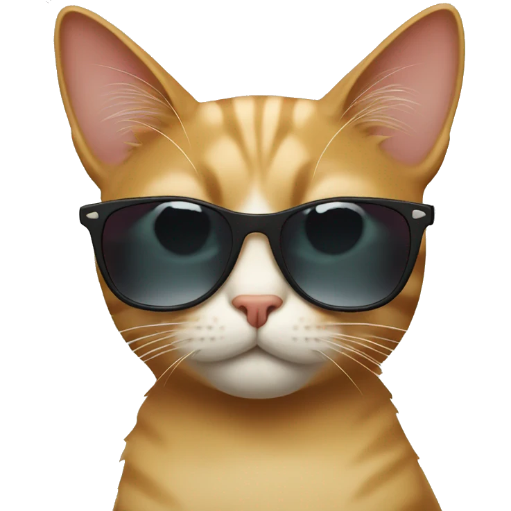 Cat with sunglasses emoji