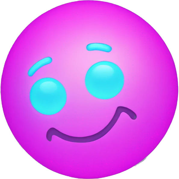 luminous neon ball emoji