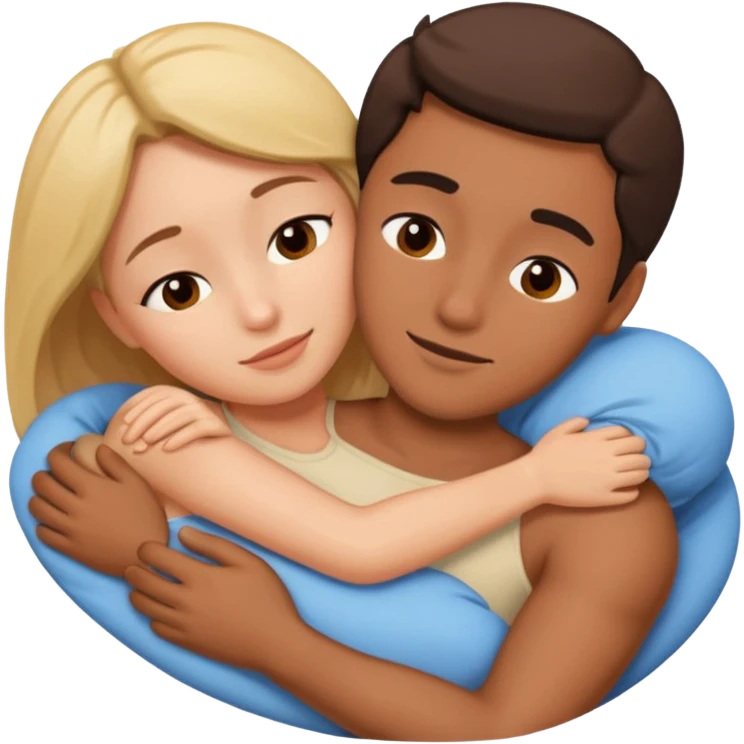 Naked spooning emoji