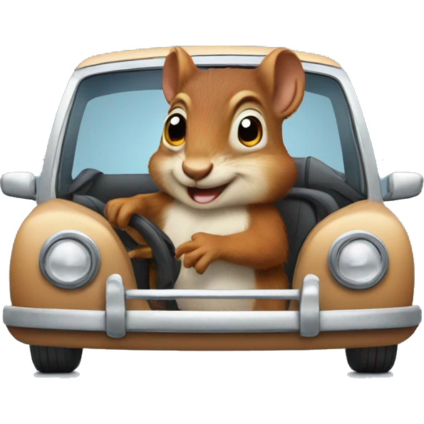 squirrel in a car emoji