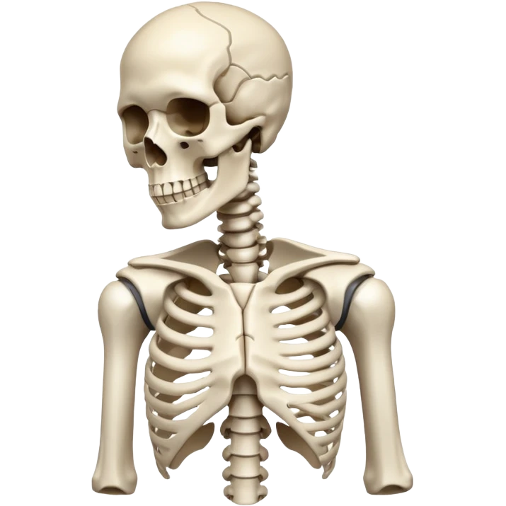 The bones of one shoulder emoji