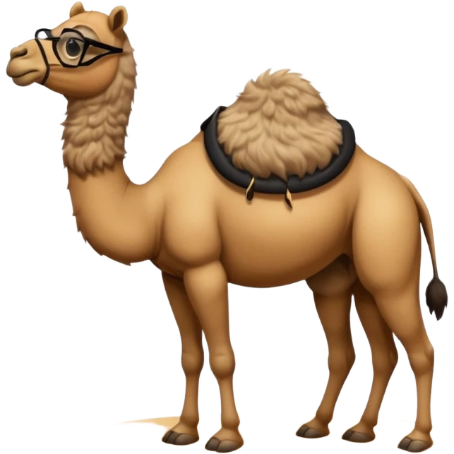 camel with black glasses emoji