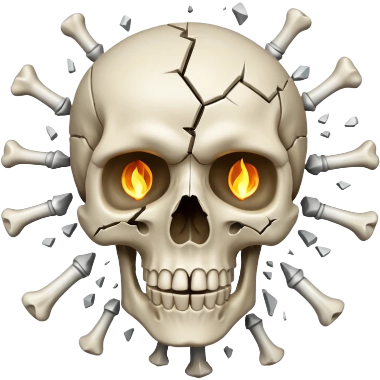 Exploding skull emoji
