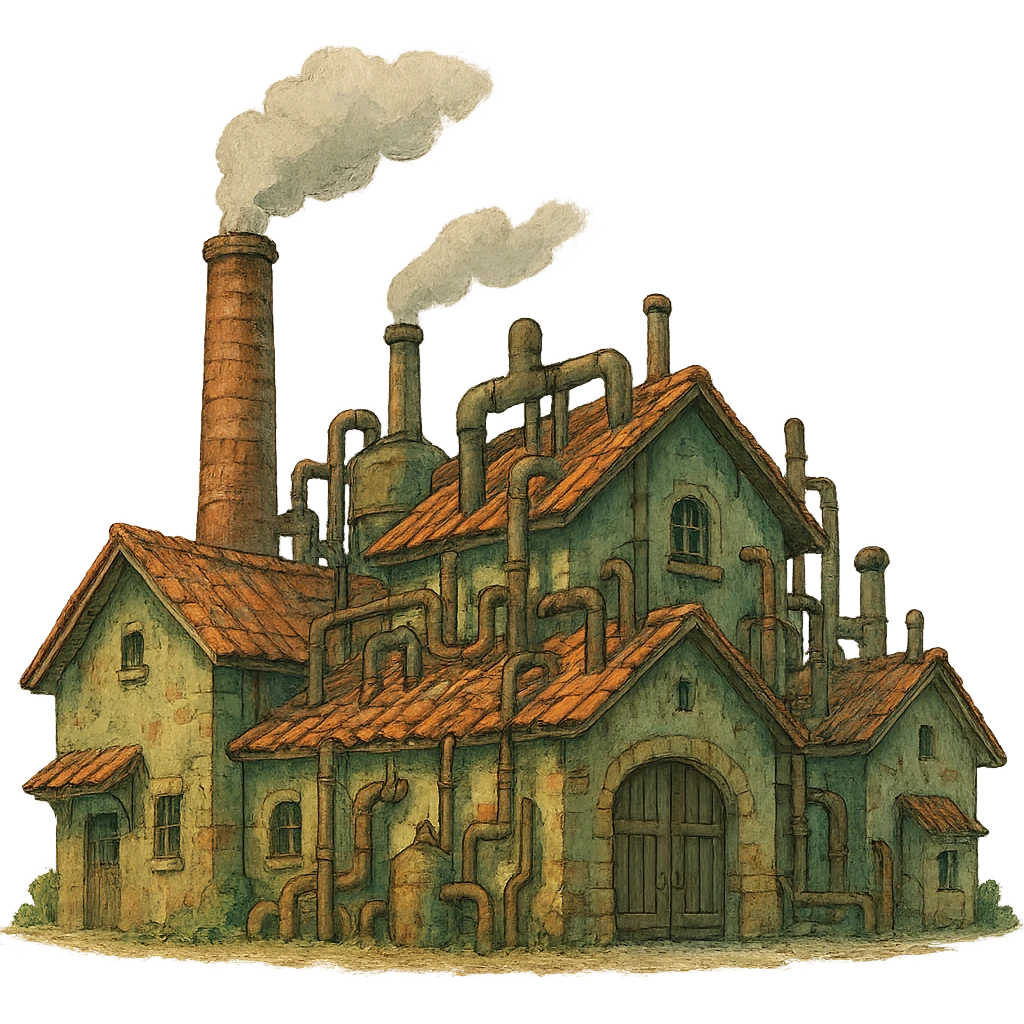 ghibli style factory emoji