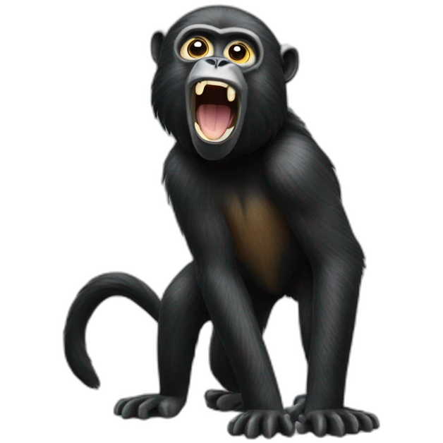 Howler Monkey standing up emoji