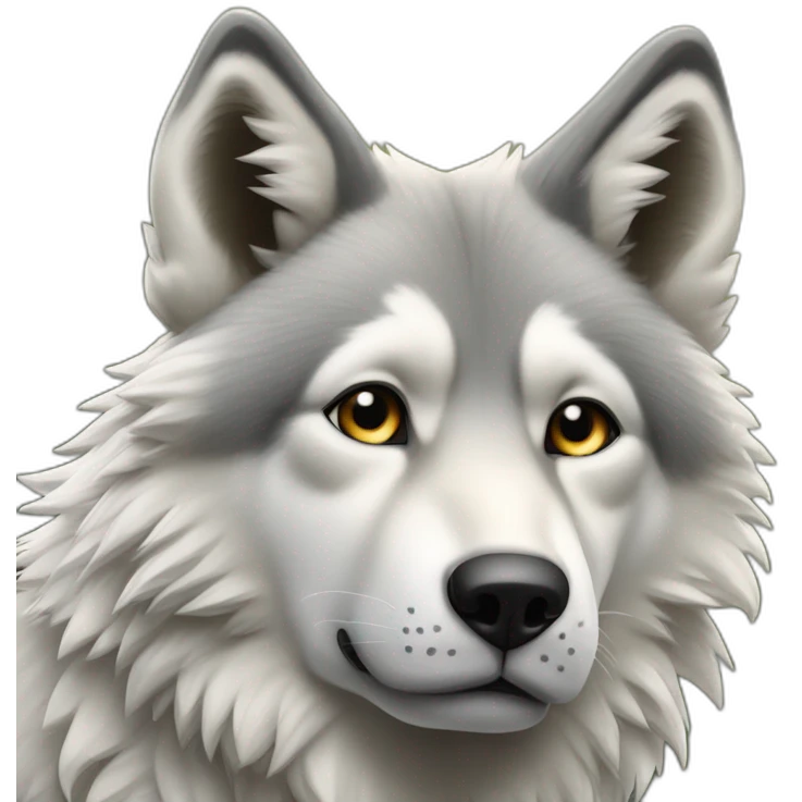 Sept loups un très grand un grand deux petits et les autres moyens emoji
