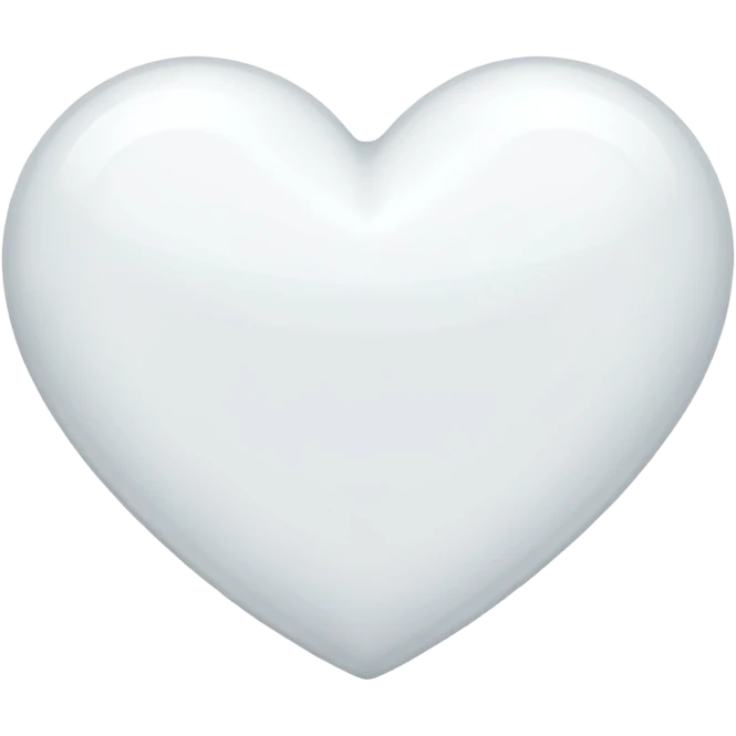 화이트 하트 emoji