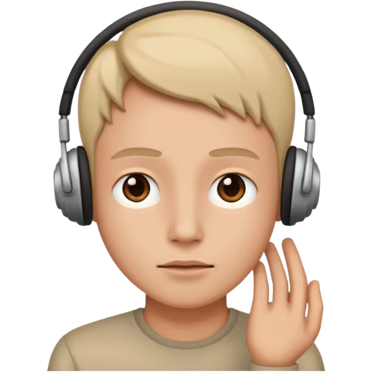 Listen to me emoji