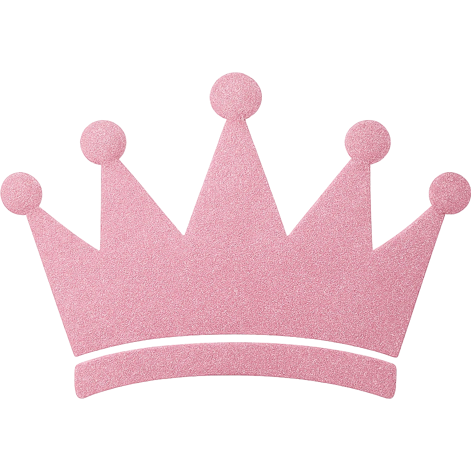 pink crown remove background emoji