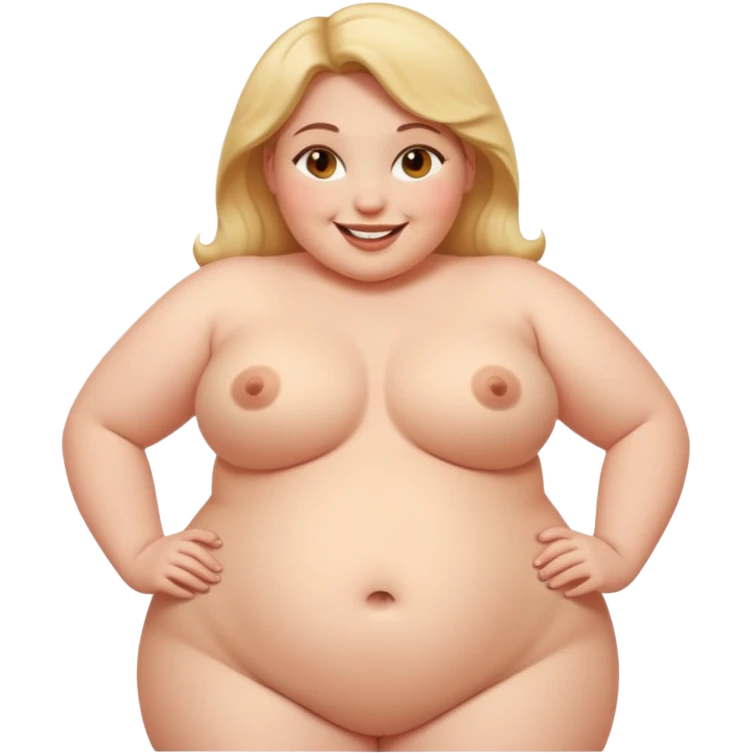 Fat women’s naked butt emoji