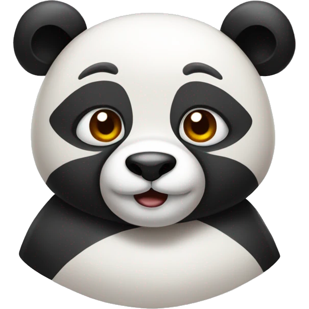 Panda roux avec noeud autour du cou emoji