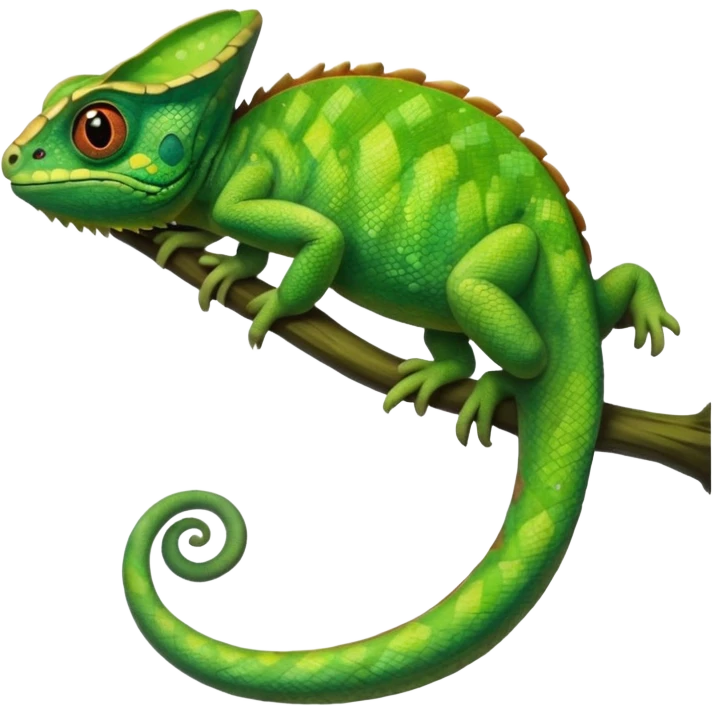 Chameleon from ralunzel emoji