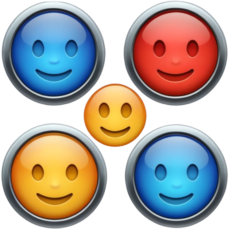 single round button emoji