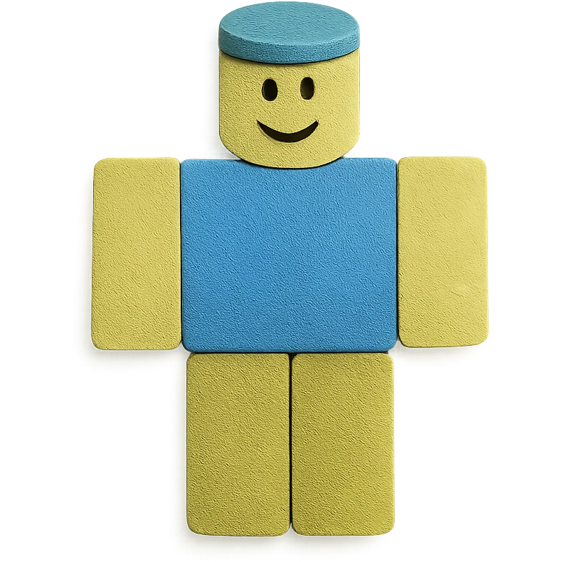 classic Roblox Noob character emoji