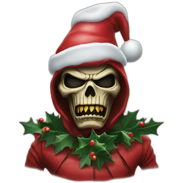 Eddie iron maiden Christmas  emoji