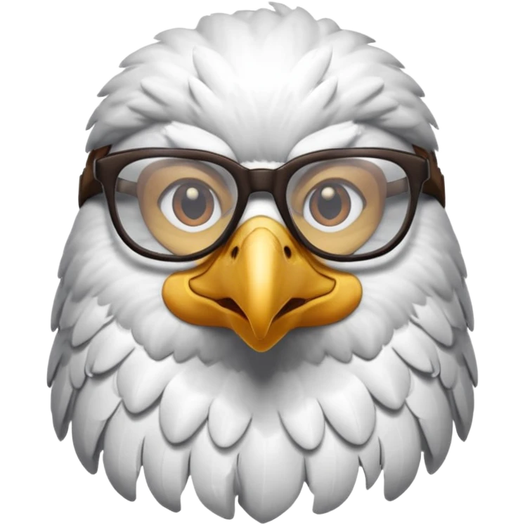 eagle with glasses emoji
