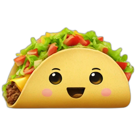 a taco eating a taco emoji