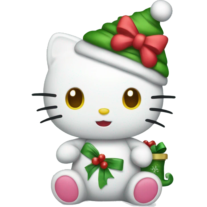Hello kitty Christmas  emoji