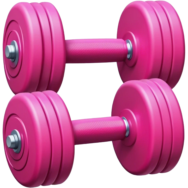 pink dumbbell  emoji