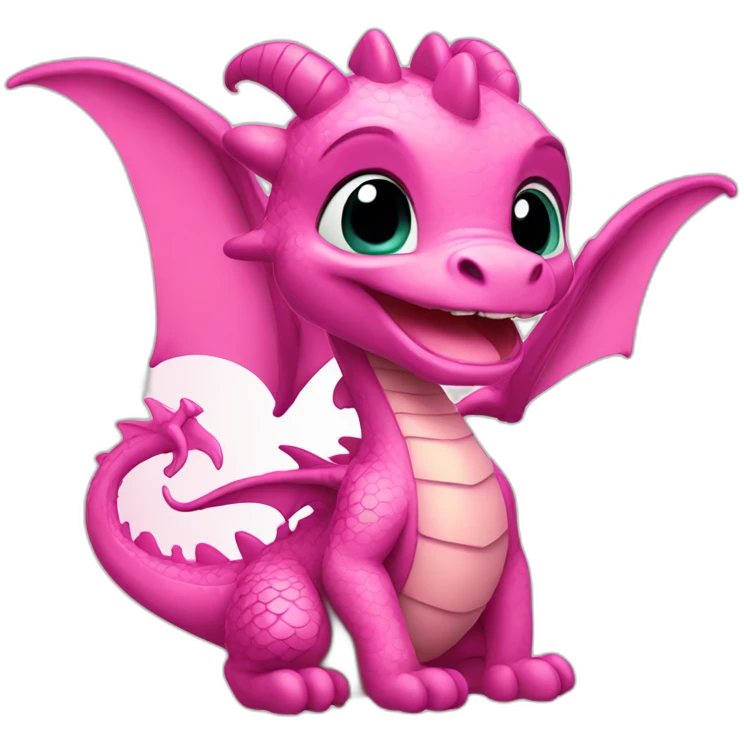 dragon cute disney pink emoji