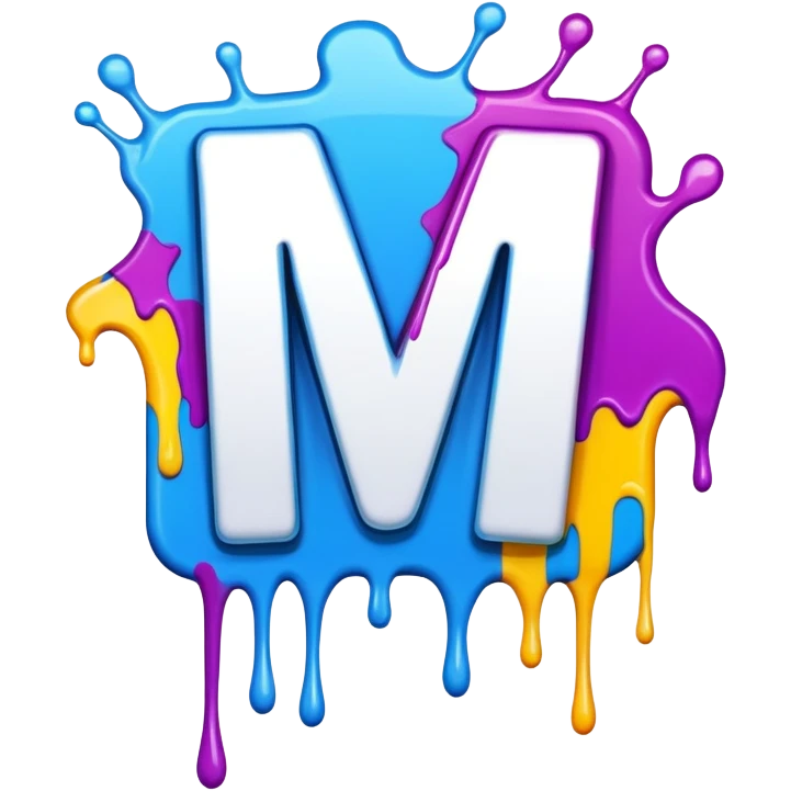 Graffiti the letter W with drippy paint  emoji