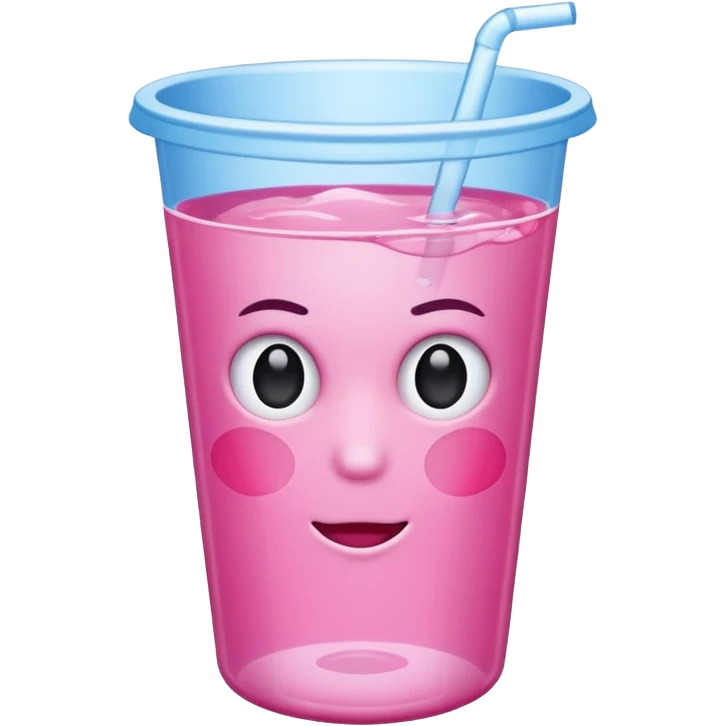 pink water cup emoji