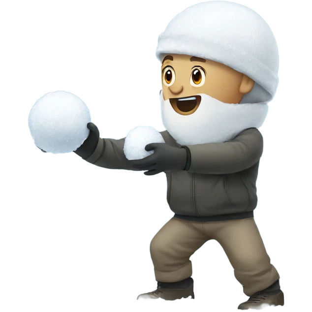 Snowball fight emoji