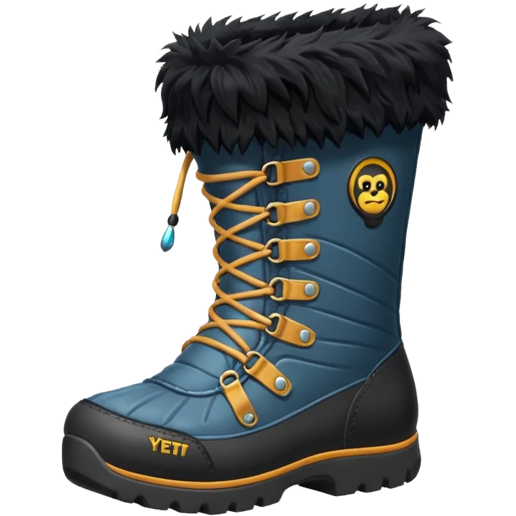 black fury yeti boots  emoji