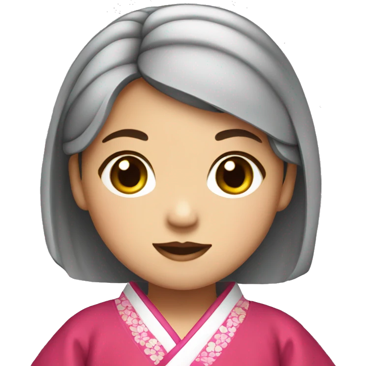 vietnamese girl wearing hanbok emoji