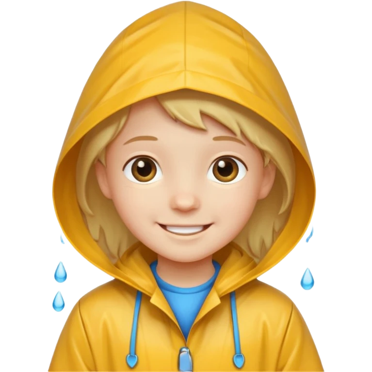 kid with raincoat emoji
