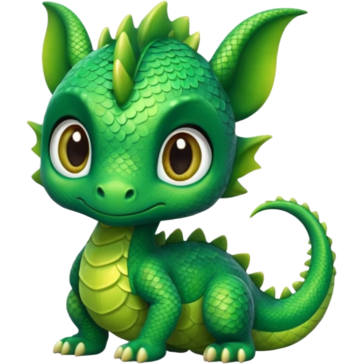 A cute little dragon emoji