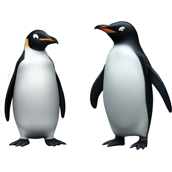 penguin and penguin emoji