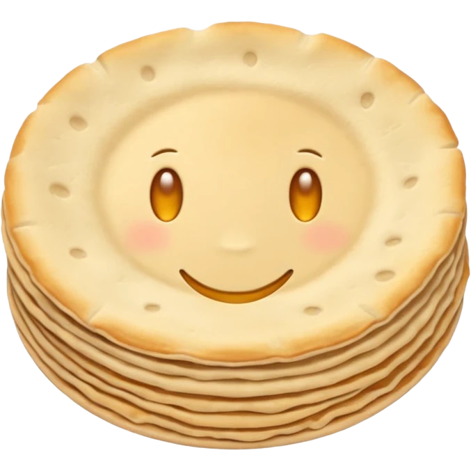 Beige poppadom emoji